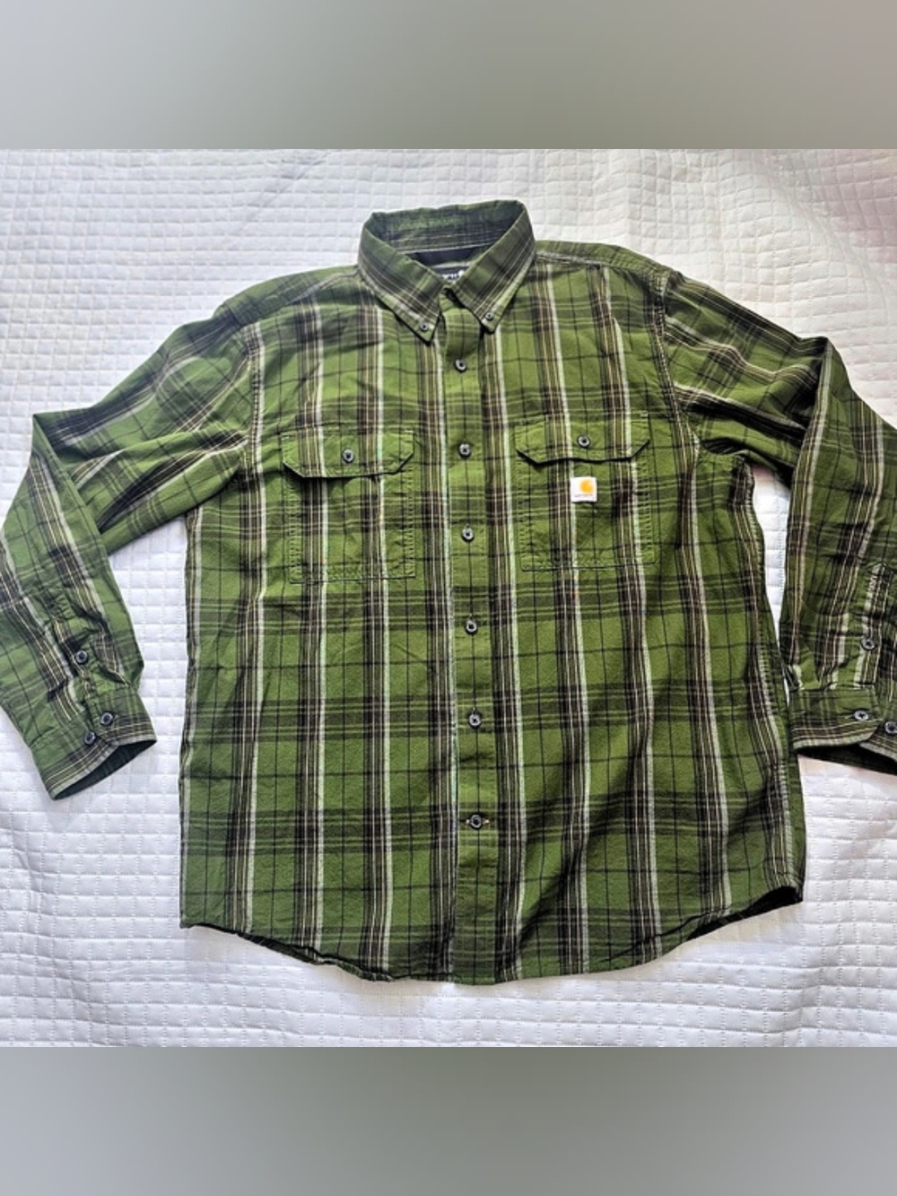 Carhartt Loose Fit Heavyweight Flannel Long-Sleeve Plaid Shirt Plaid Shirt Men's